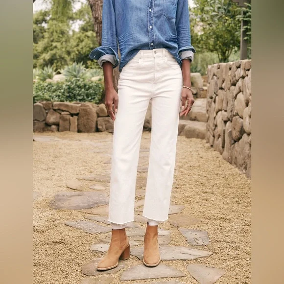 Frank & Eileen MONAGHAN Jeans in Cream, Italian Vintage Denim
